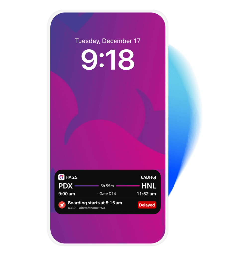 Live activities notifications to support Hawaiian's omnichannel marketing strategy